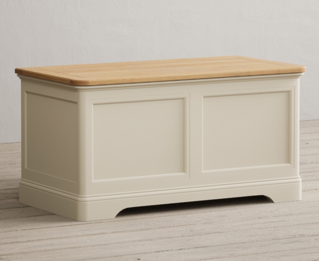 Photo 1 of Bridstow oak and cream painted blanket box