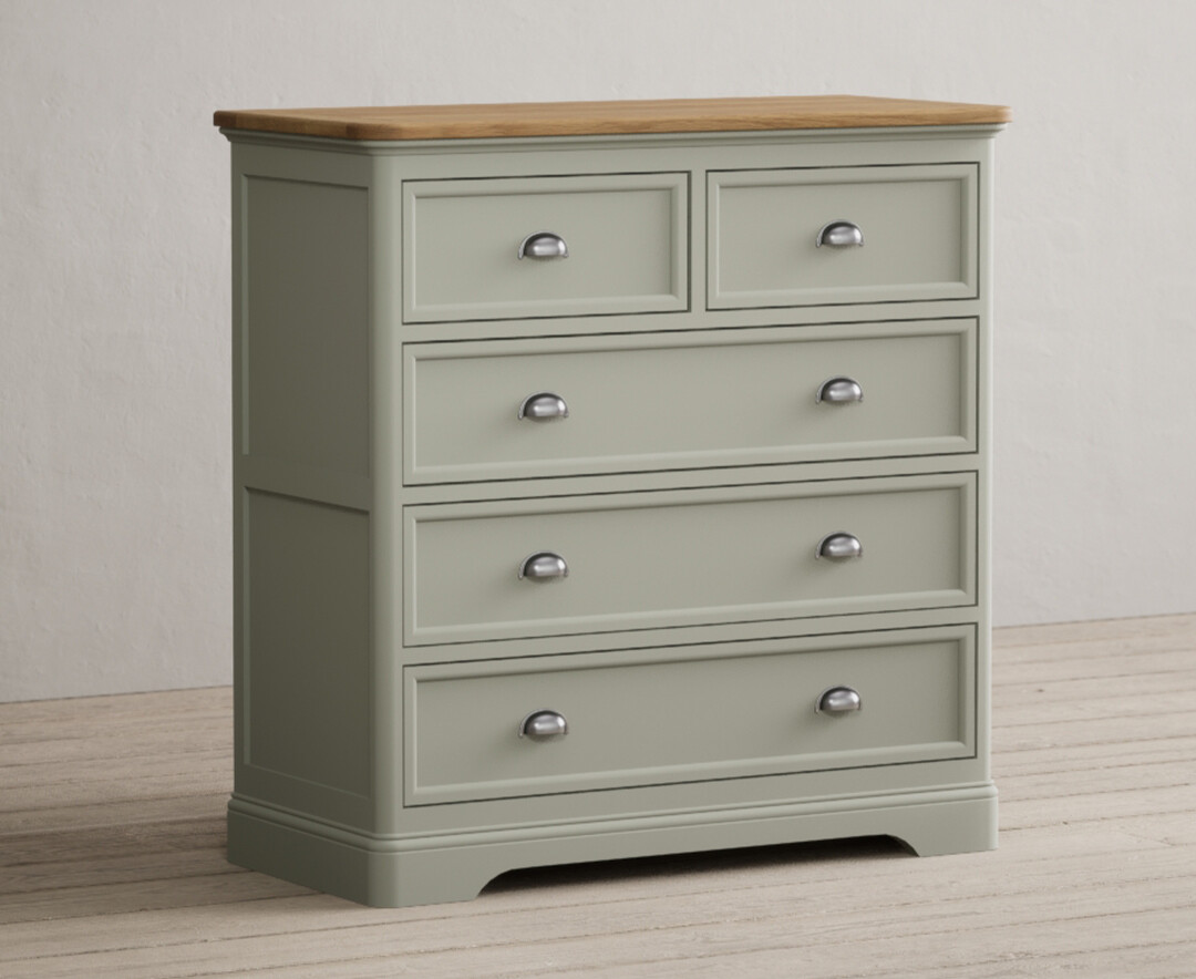 Photo 1 of Bridstow soft green painted 2 over 3 chest of drawers