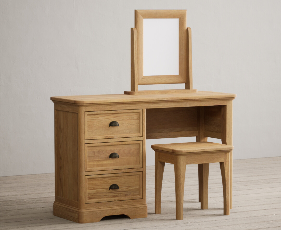 Photo 1 of Bridstow solid oak dressing table set