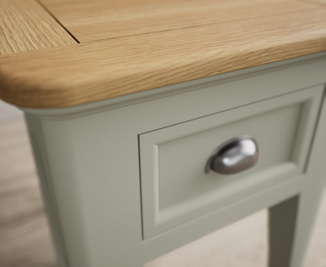 Photo 3 of Bridstow soft green painted 1 drawer bedside