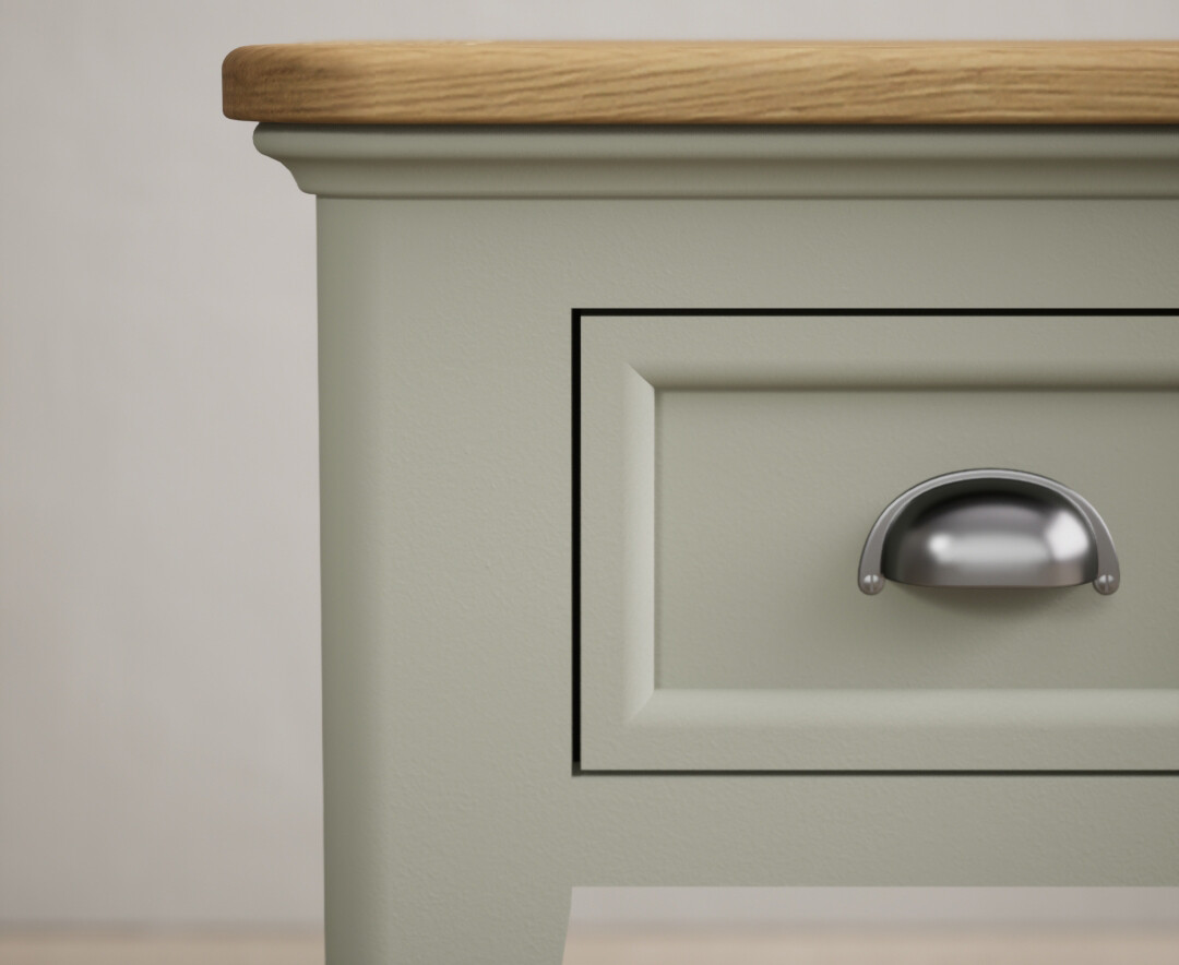 Photo 4 of Bridstow soft green painted 1 drawer bedside