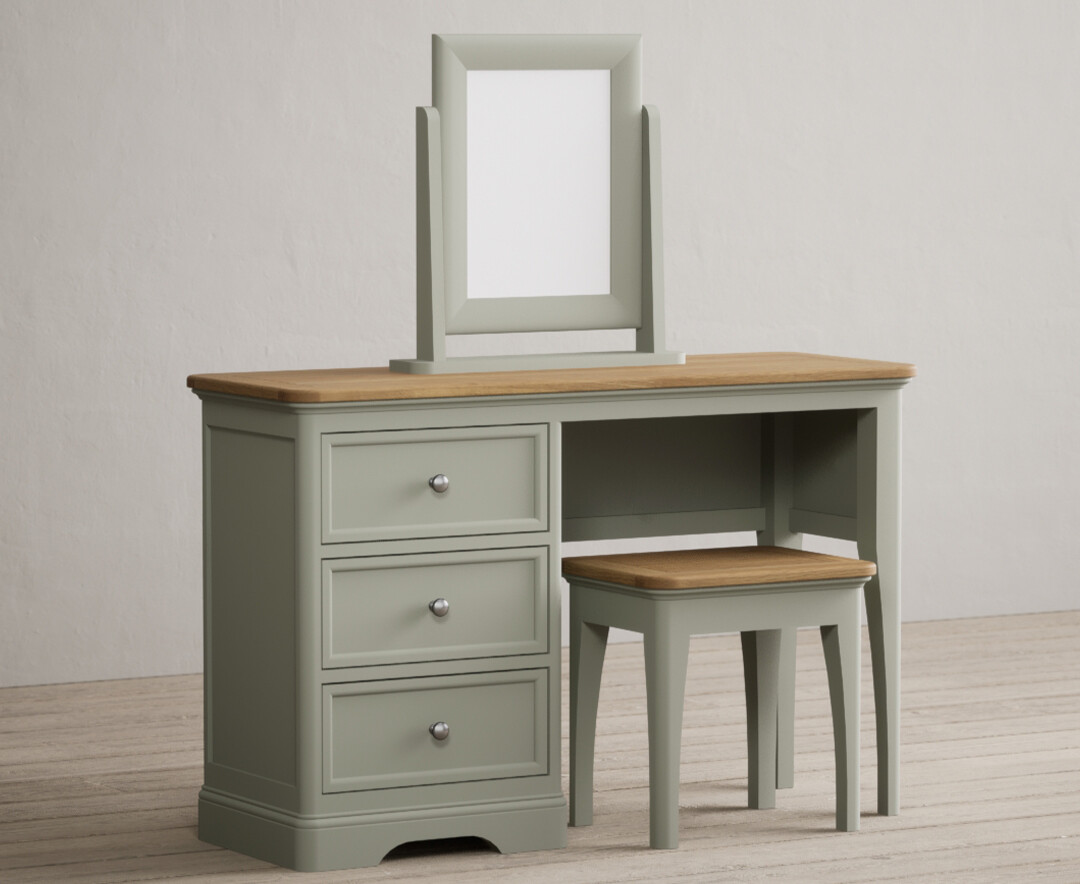 Photo 1 of Bridstow soft green painted dressing table set