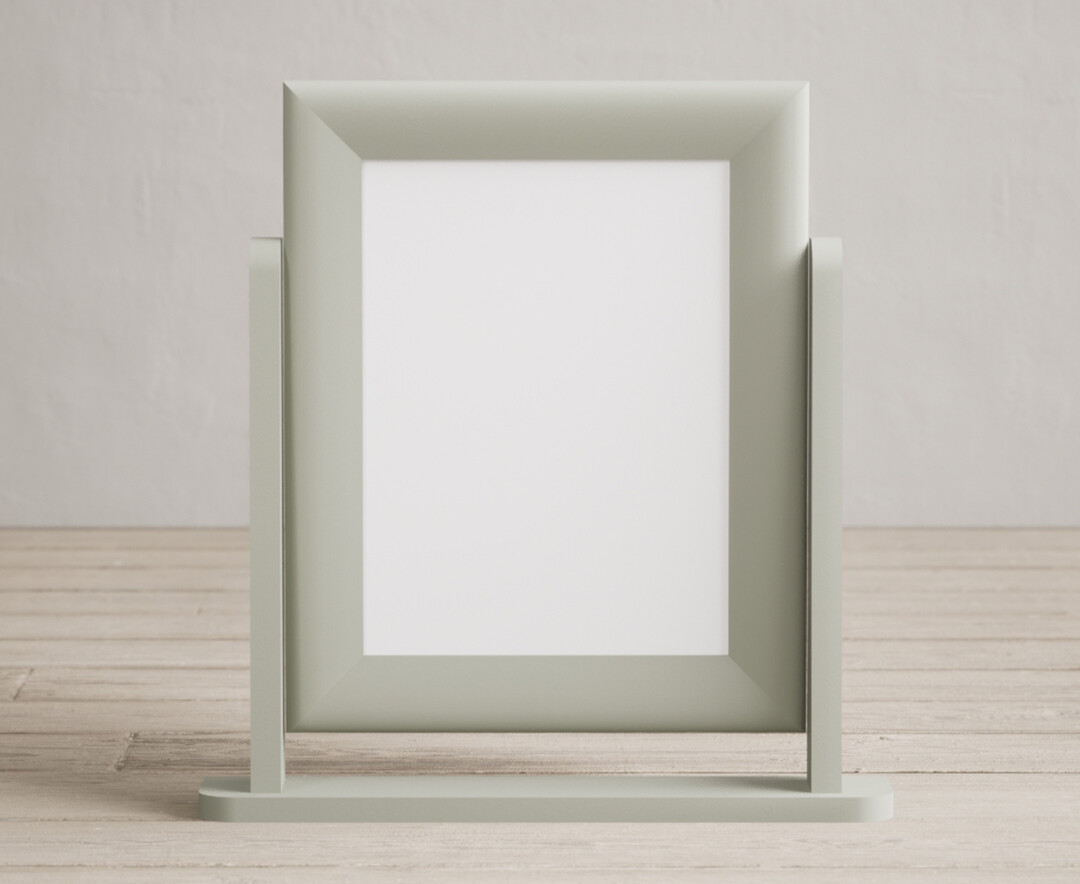 Product photograph of Soft Green Painted Dressing Table Mirror from Oak Furniture Superstore