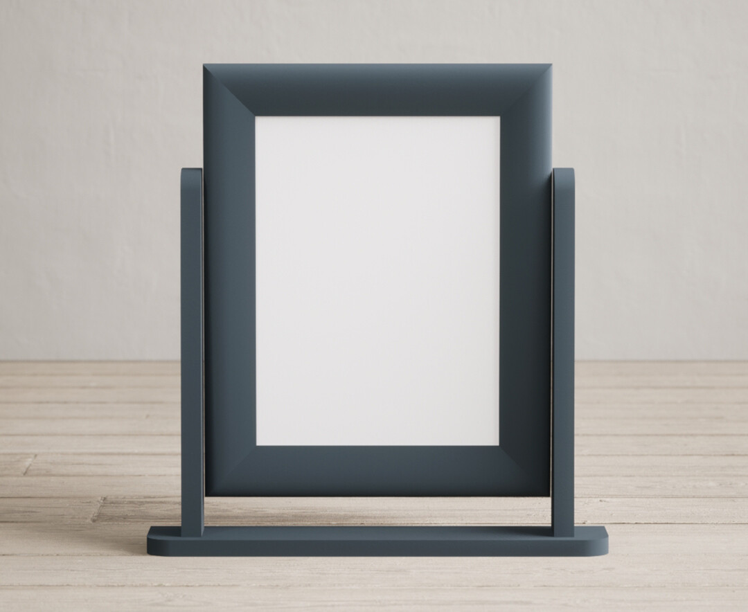 Product photograph of Blue Painted Dressing Table Mirror from Oak Furniture Superstore