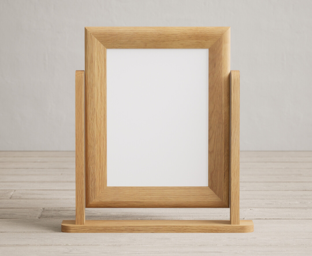 Product photograph of Natural Solid Oak Dressing Table Mirror from Oak Furniture Superstore