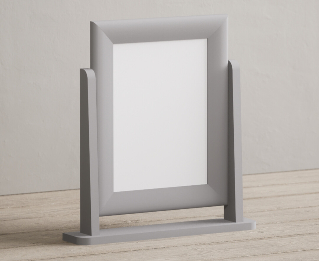Photo 1 of Light grey painted dressing table mirror