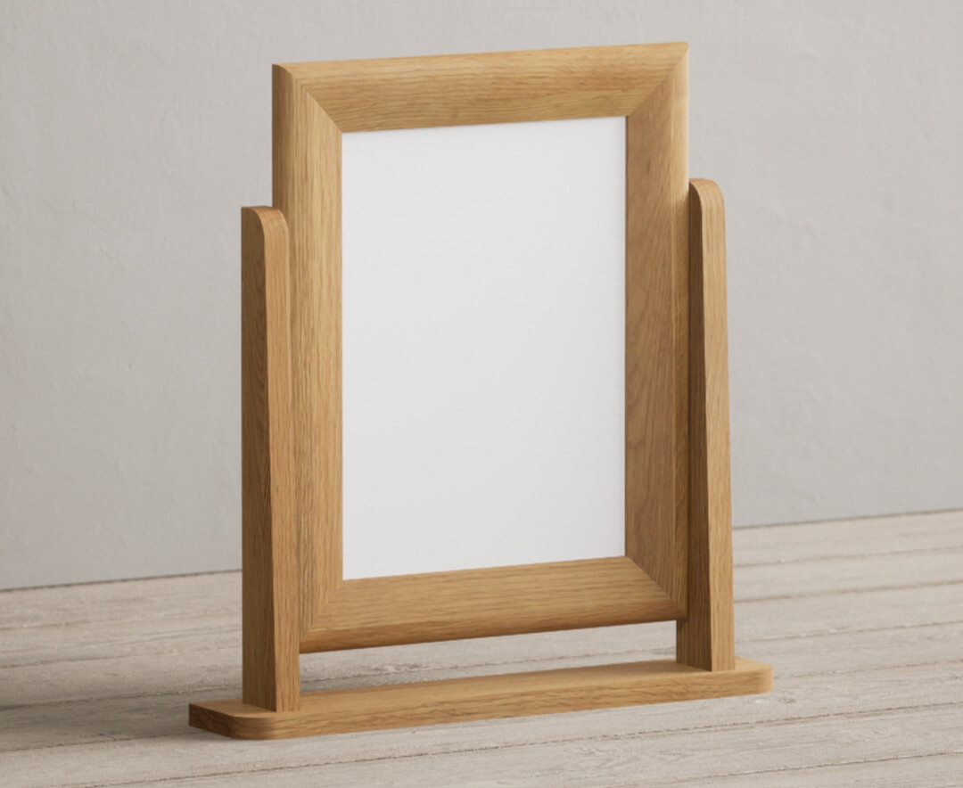 Photo 1 of Natural solid oak dressing table mirror