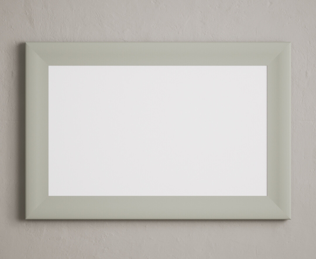 Product photograph of Soft Green Painted 90cm Wall Mirror from Oak Furniture Superstore