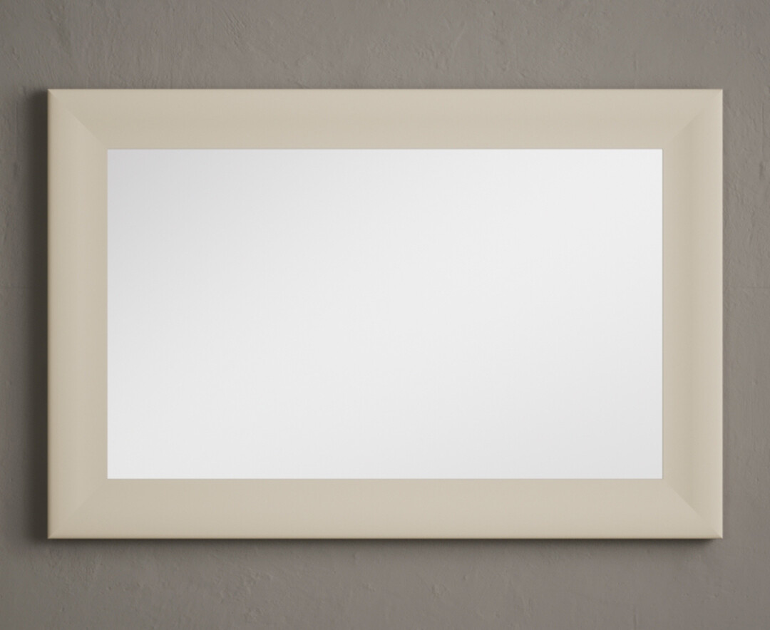 Product photograph of Cream Painted 90cm Wall Mirror from Oak Furniture Superstore