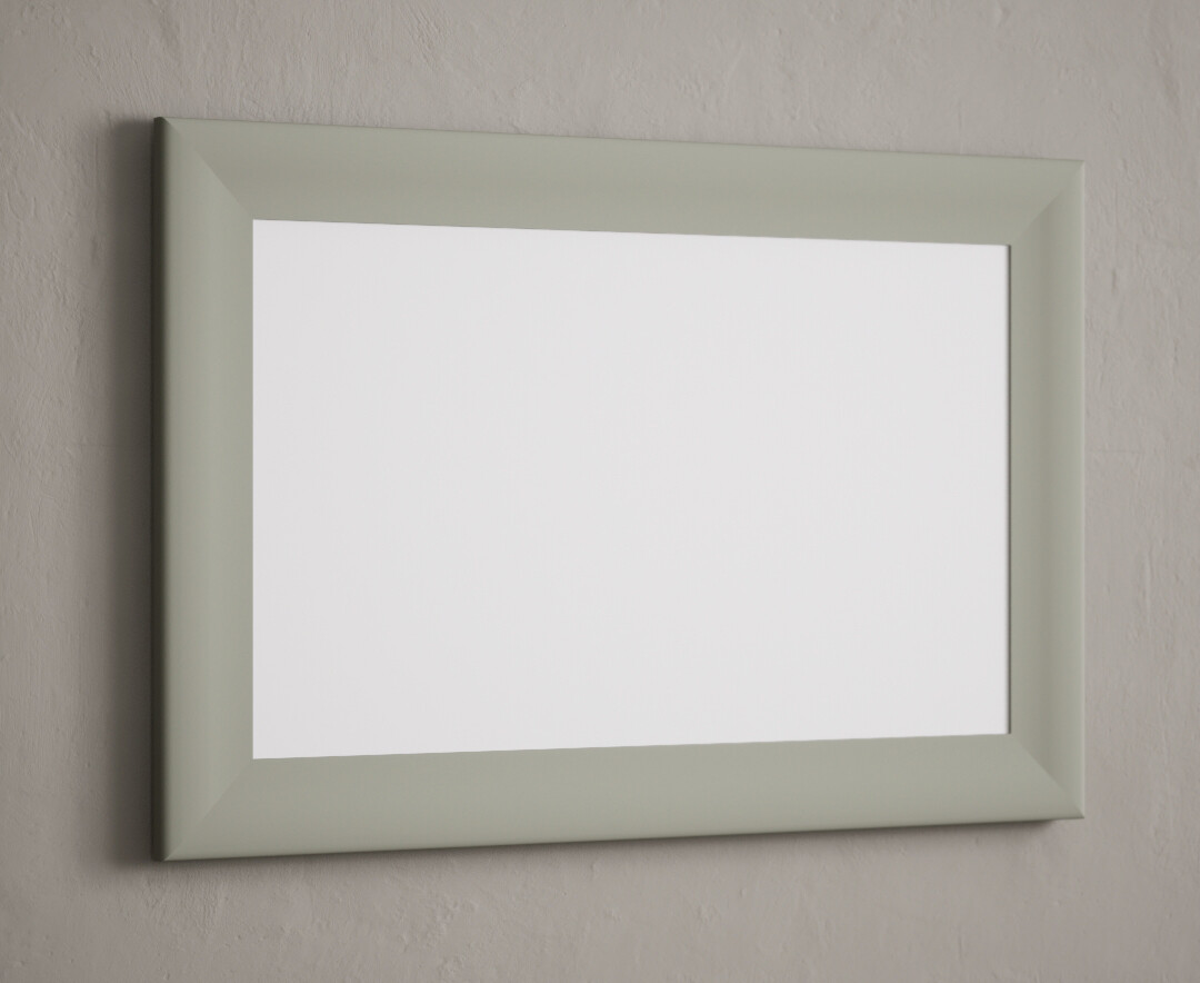 Photo 1 of Soft green painted 90cm wall mirror