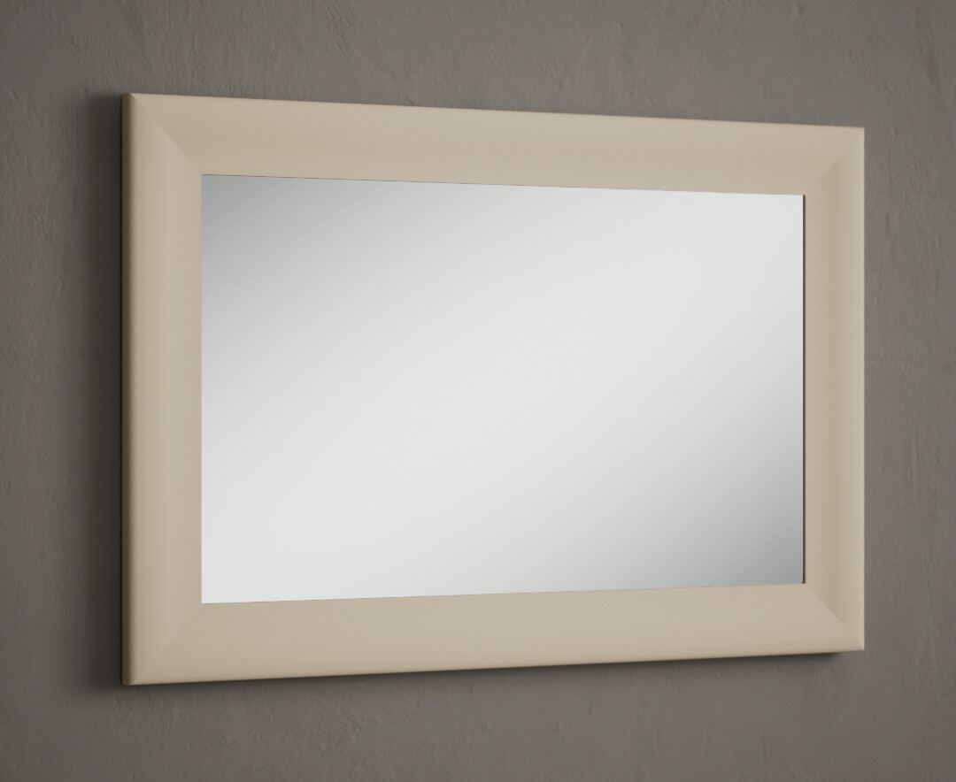 Product photograph of Cream Painted 90cm Wall Mirror from Oak Furniture Superstore.