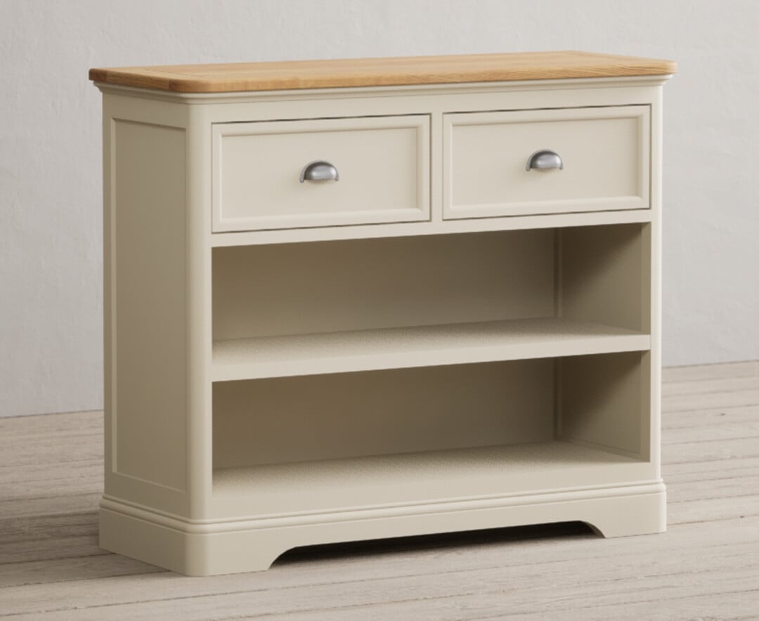 Madley Oak and Cream Painted Storage Console Table