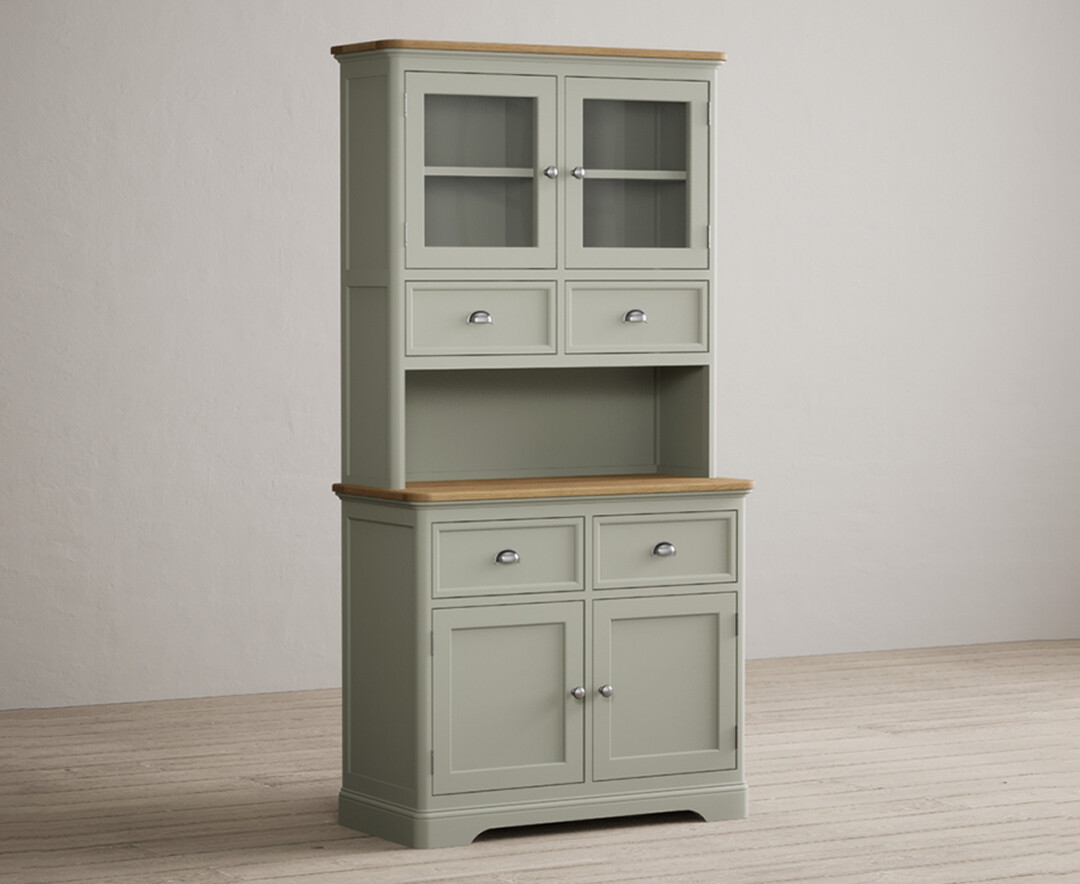 Product photograph of Brampton Soft Green Painted Small Dresser from Oak Furniture Superstore