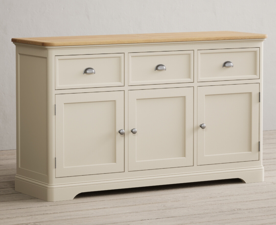 Photo 1 of Bridstow oak and cream painted large sideboard