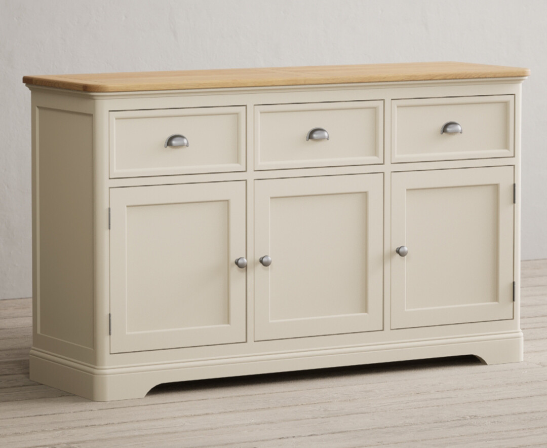 Madley Oak and Cream Painted Large Sideboard