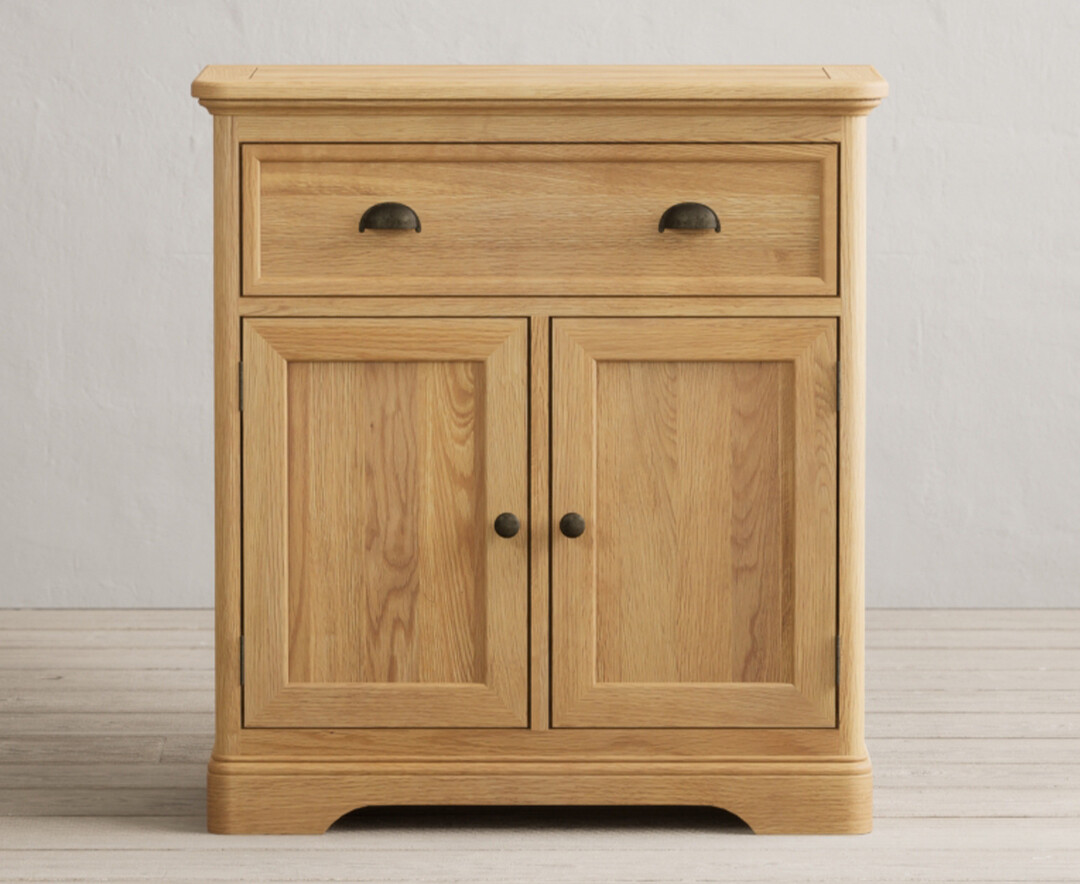 Product photograph of Bridstow Solid Oak Hallway Sideboard from Oak Furniture Superstore
