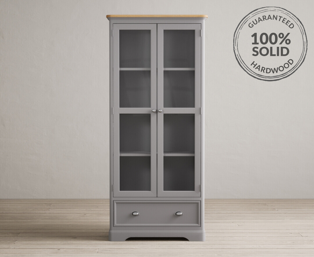 Light grey sale display cabinet