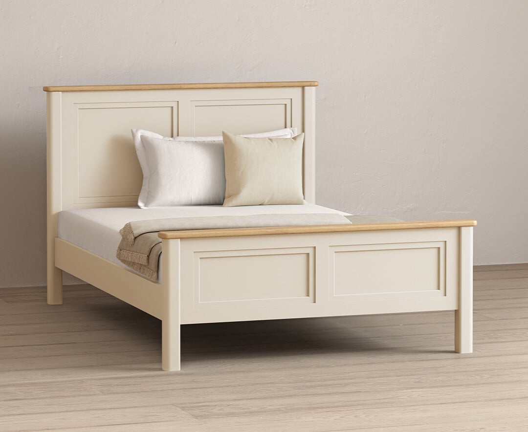 Madley Oak and Cream Painted Double Bed