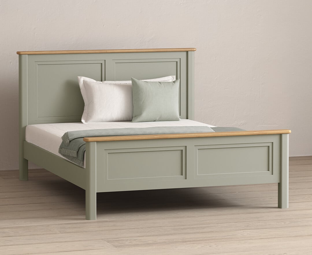 Brampton Soft Green Painted King Size Bed