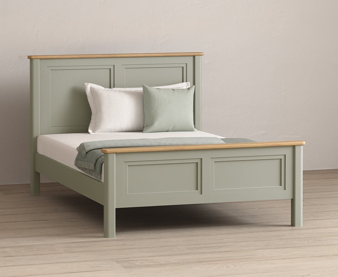 Brampton Soft Green Painted Double Bed