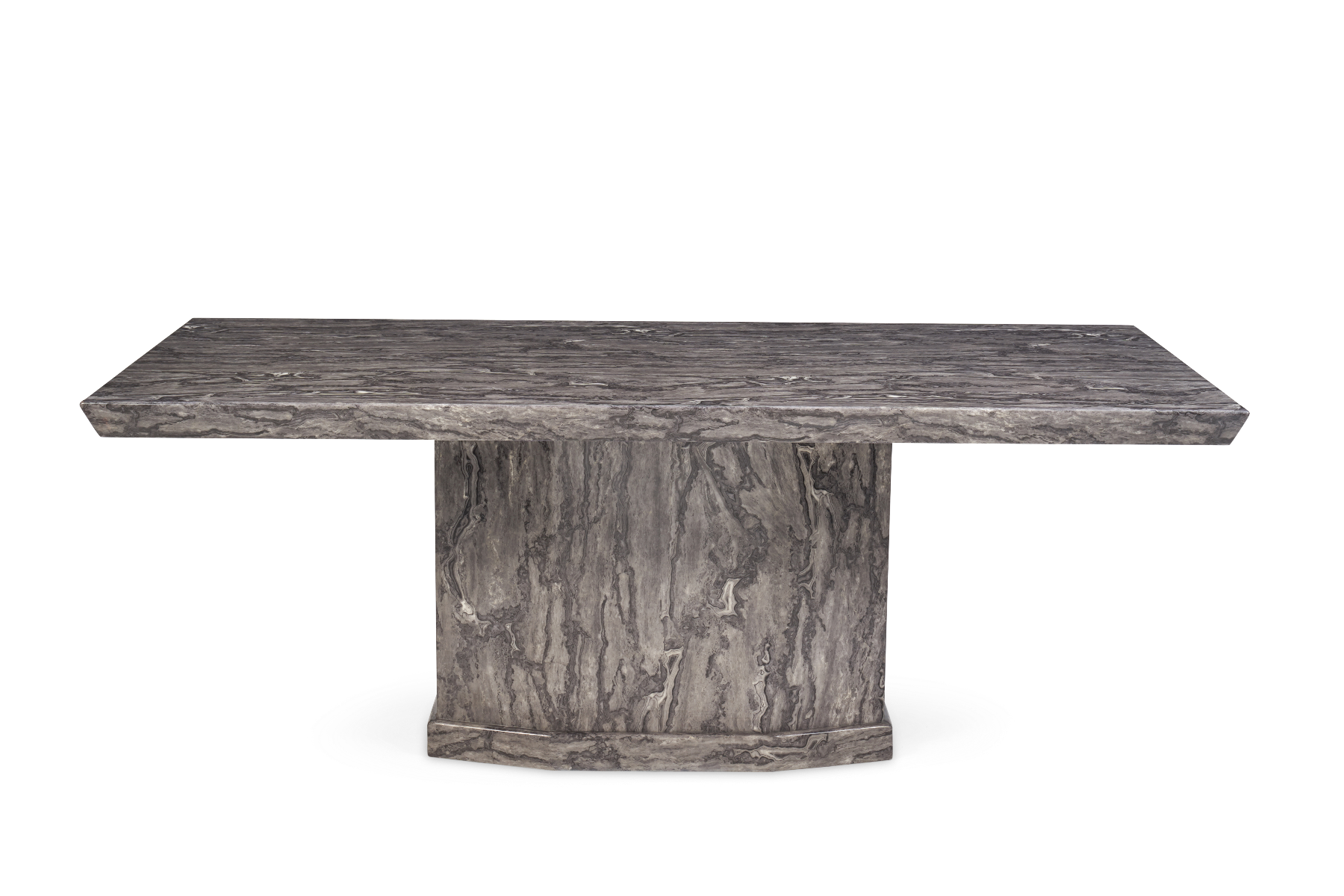 Photo 3 of Carvelle 200cm grey pedestal marble dining table