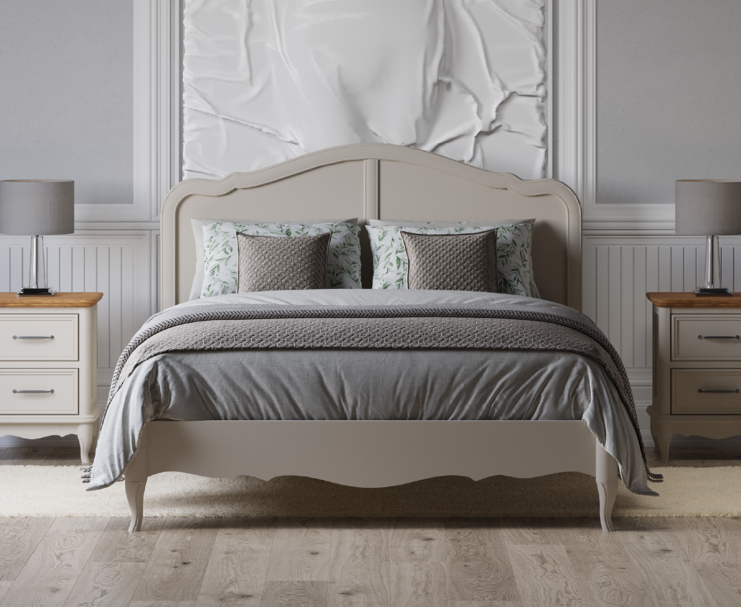 Chateau Soft White Painted King Size Bed