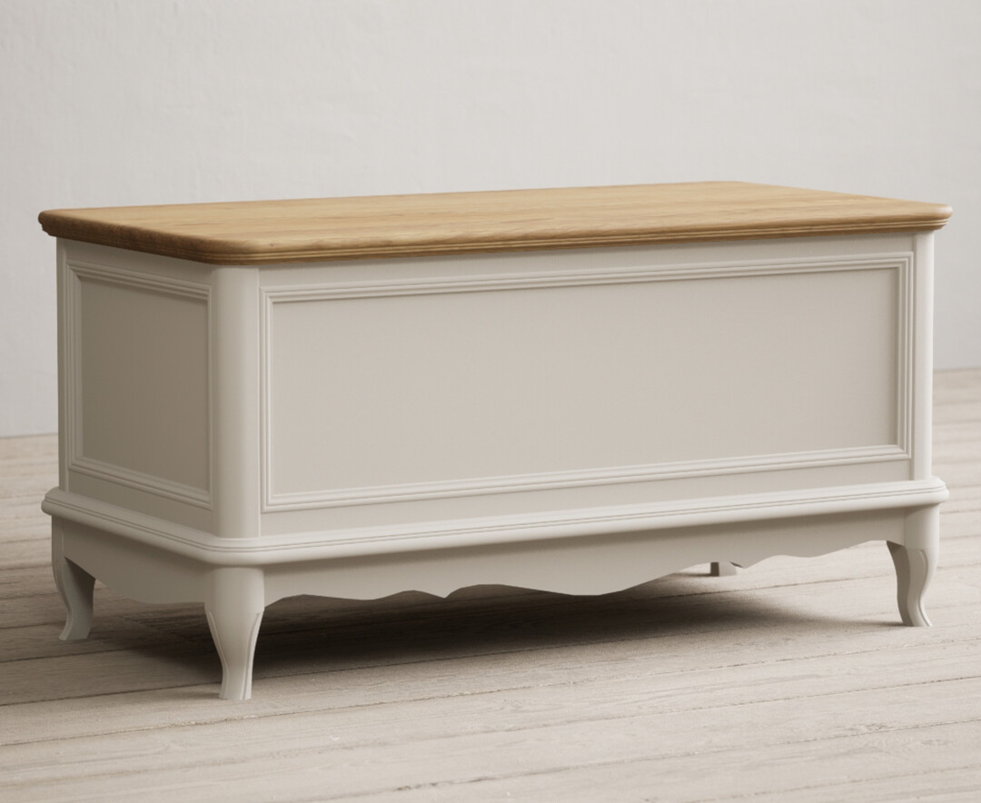 Photo 1 of Chateau oak and soft white painted blanket box