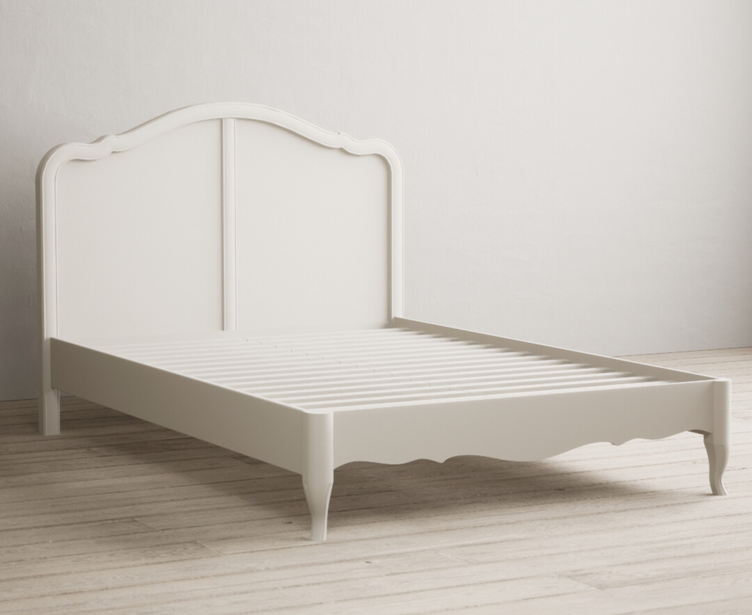 Product photograph of Chateau Soft White Painted Double Bed from Oak Furniture Superstore