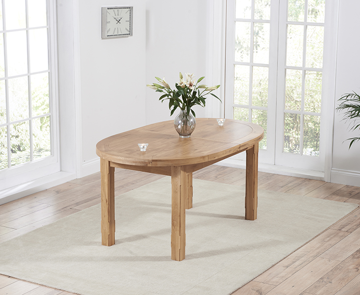 Photo 3 of Extending caversham oak oval dining table