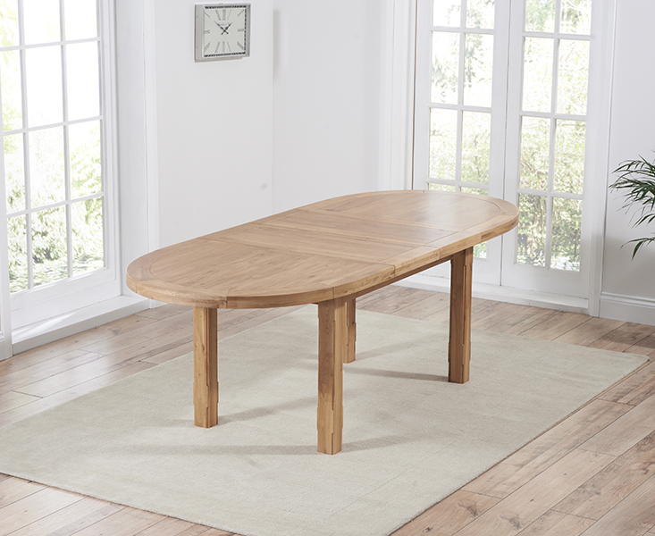 Photo 2 of Extending caversham oak oval dining table