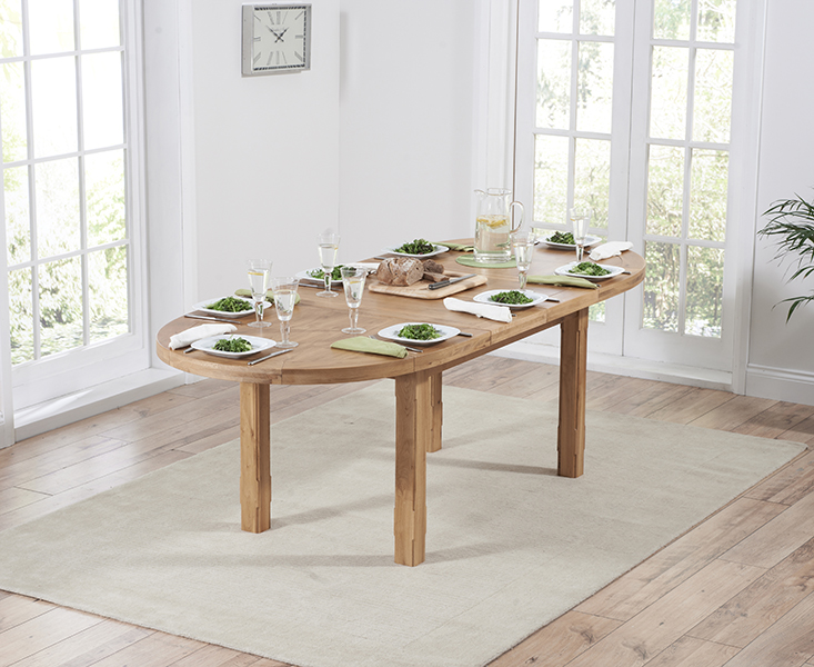 Photo 1 of Extending caversham oak oval dining table