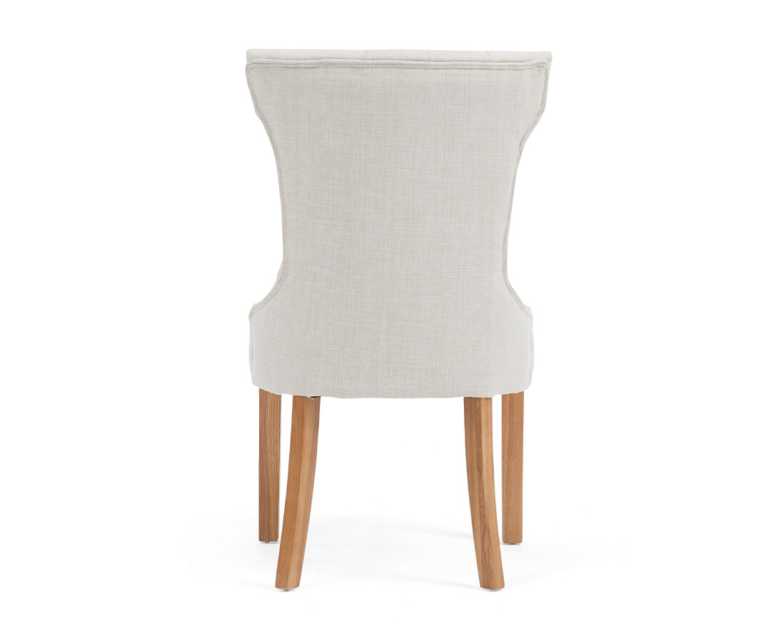 Photo 4 of Clara natural fabric dining chairs