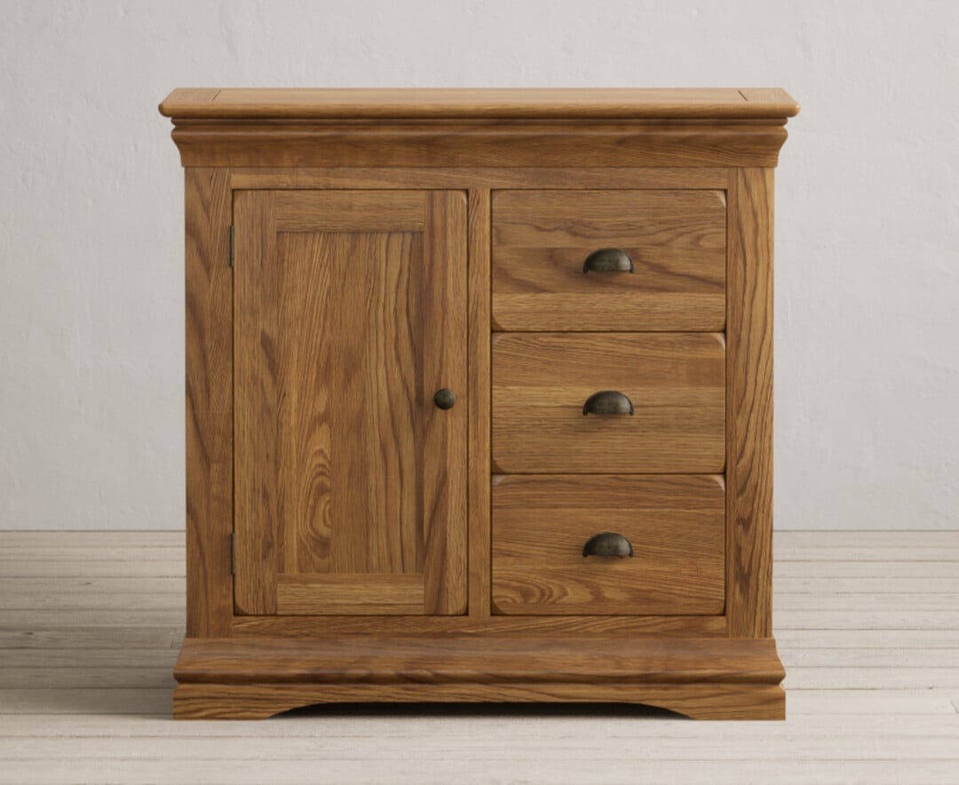 Burford Rustic Solid Oak Hallway Sideboard