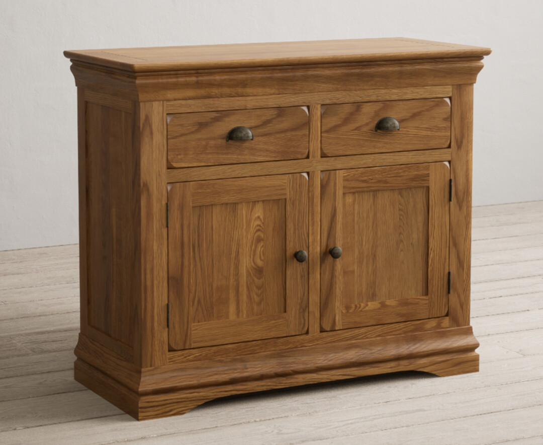 Photo 1 of Burford rustic solid oak small sideboard