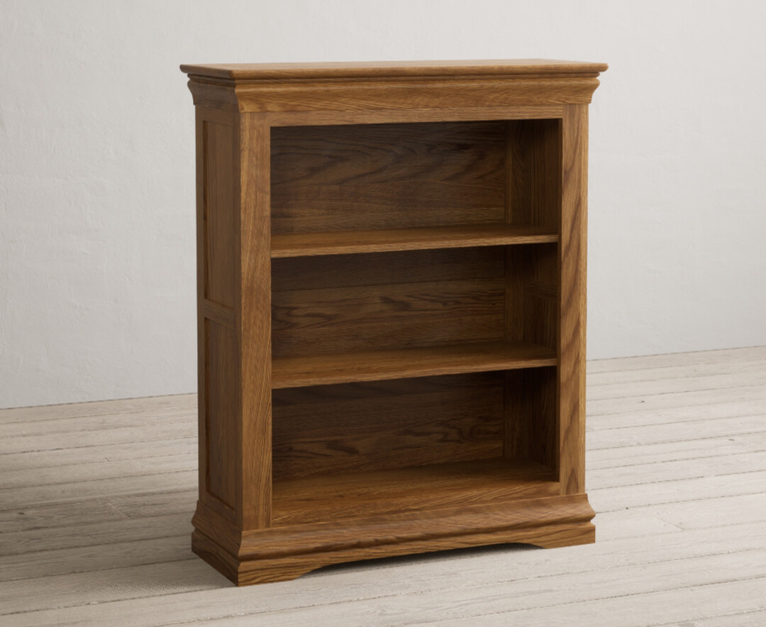 Photo 1 of Burford rustic solid oak small bookcase