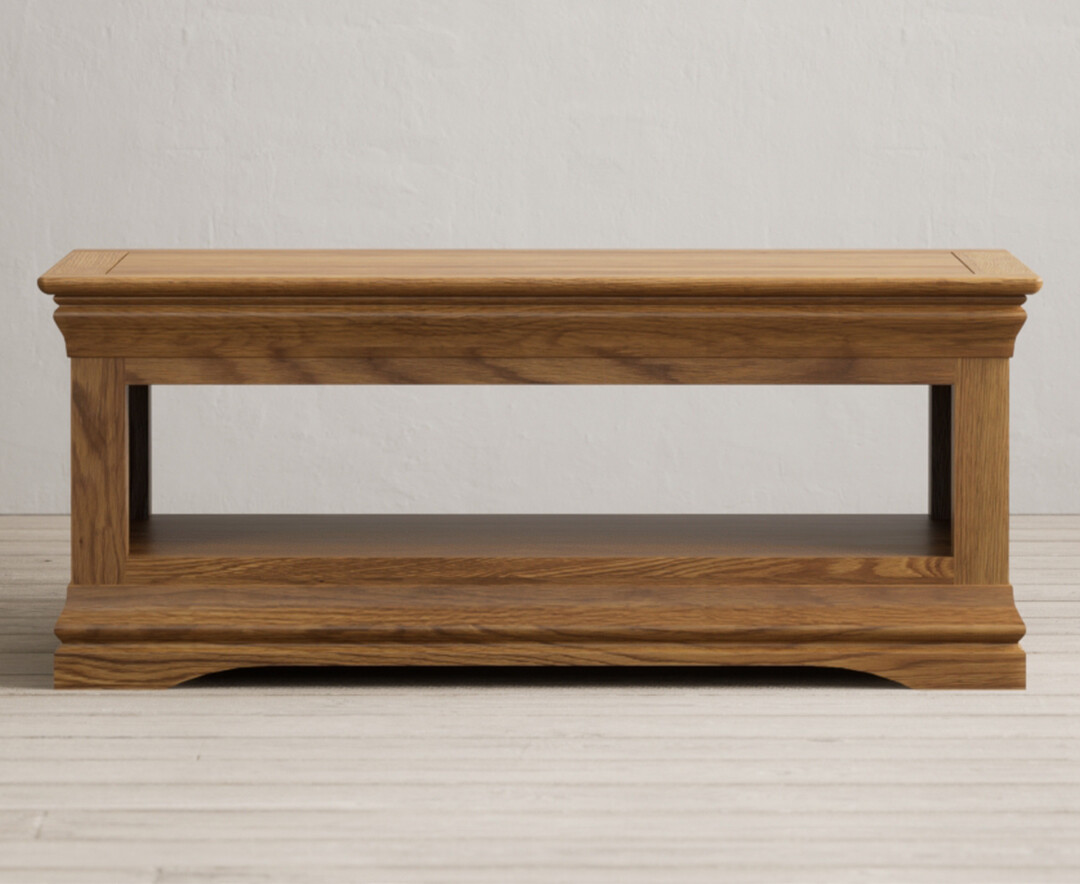 Burford Rustic Solid Oak Coffee Table
