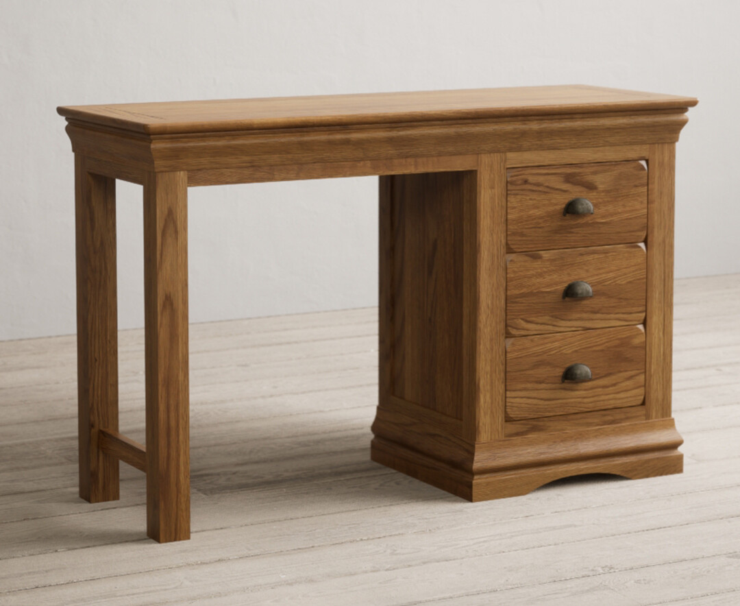 Photo 1 of Burford rustic solid oak dressing table