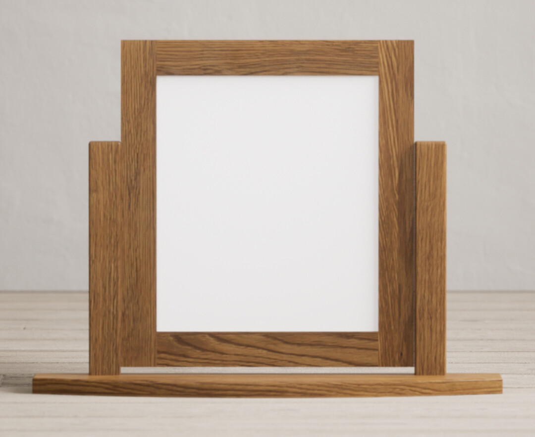 Burford Rustic Solid Oak Dressing Table Mirror