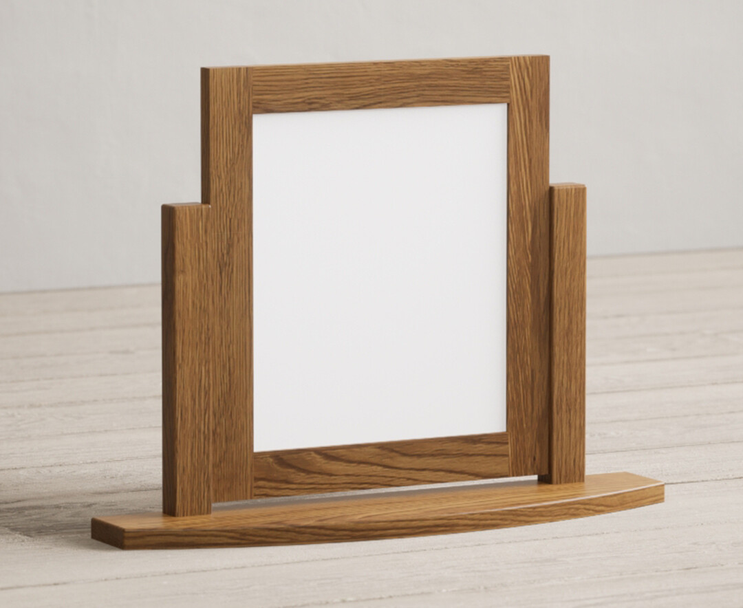 Photo 1 of Burford rustic solid oak dressing table mirror