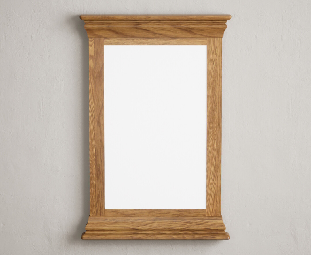 Burford Rustic Solid Oak Large Mirror