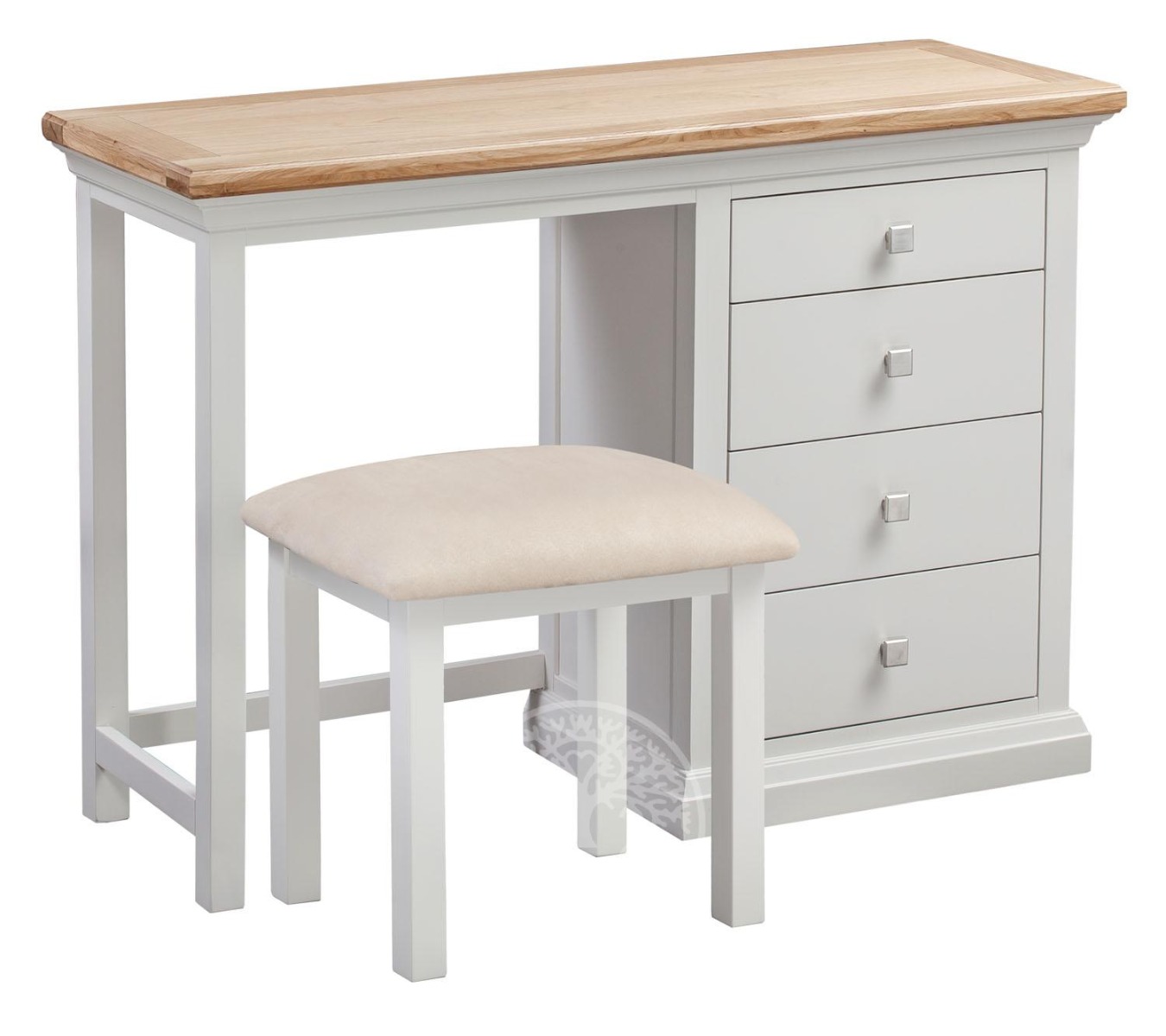 Wedmore Oak And Grey Painted Dressing Table Set