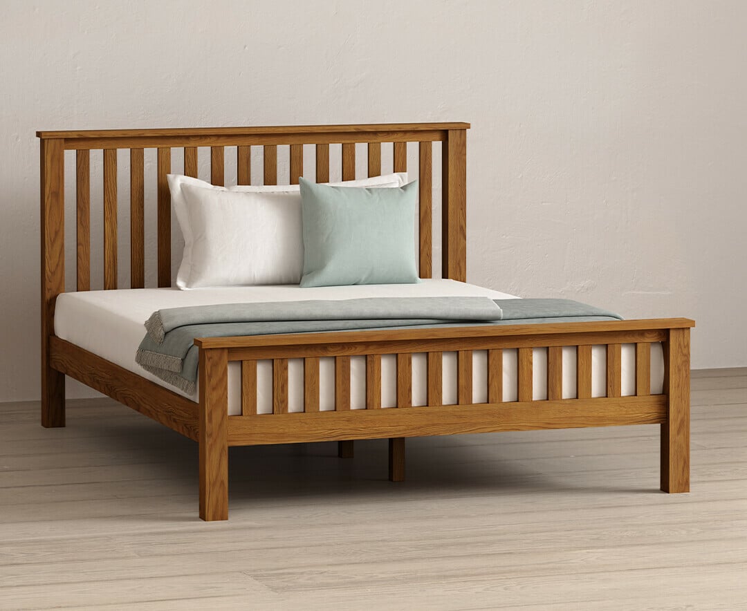 Harrogate Rustic Solid Oak Kingsize Bed