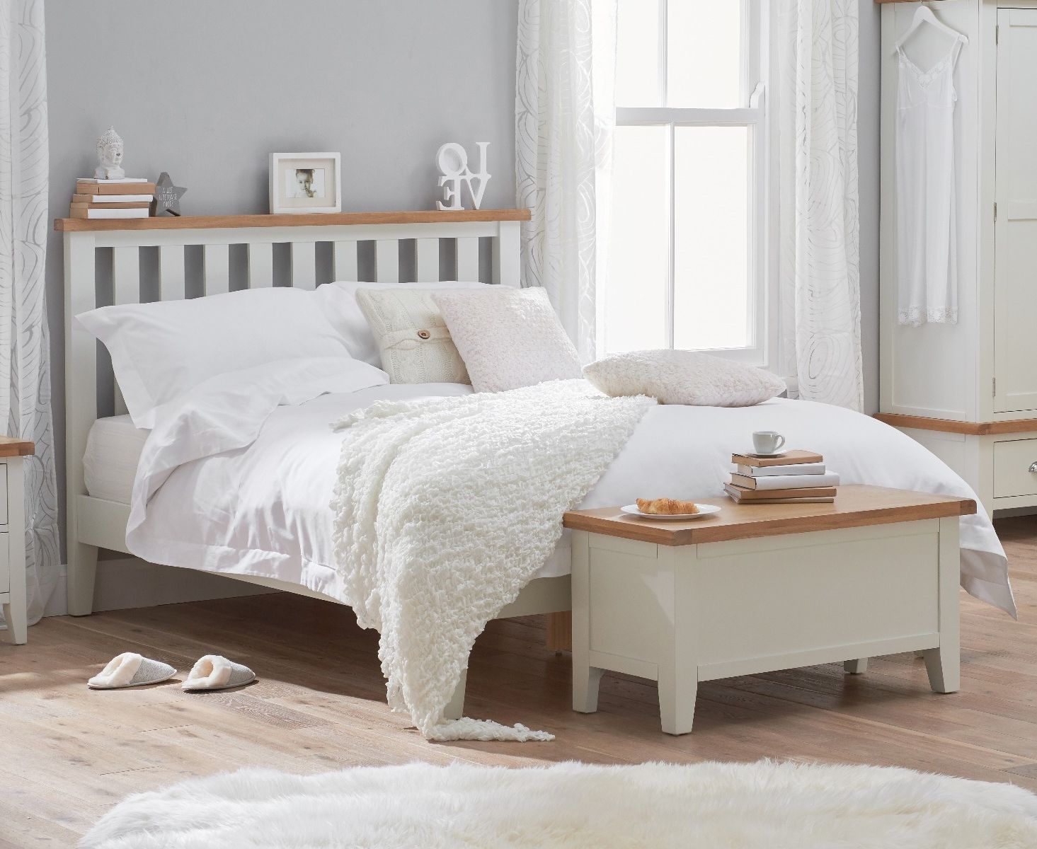 Eden Oak And White Super King Size Bed Bedroom amusing king size storage bed with grey. eden oak and white super king size bed