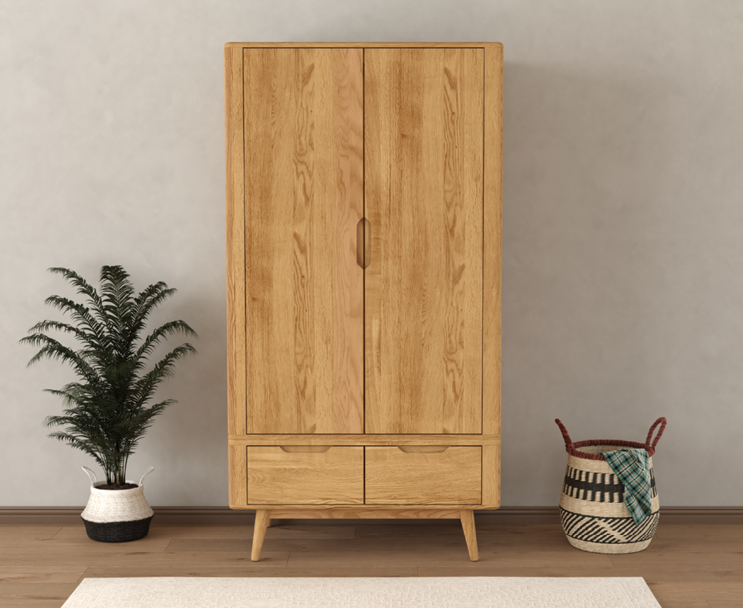 Rosa Solid Oak Double Wardrobe