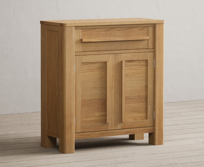 Product photograph of Eclipse Solid Oak Hallway Sideboard from Oak Furniture Superstore