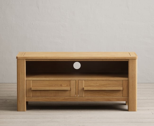 Eclipse Solid Oak Small Tv Cabinet