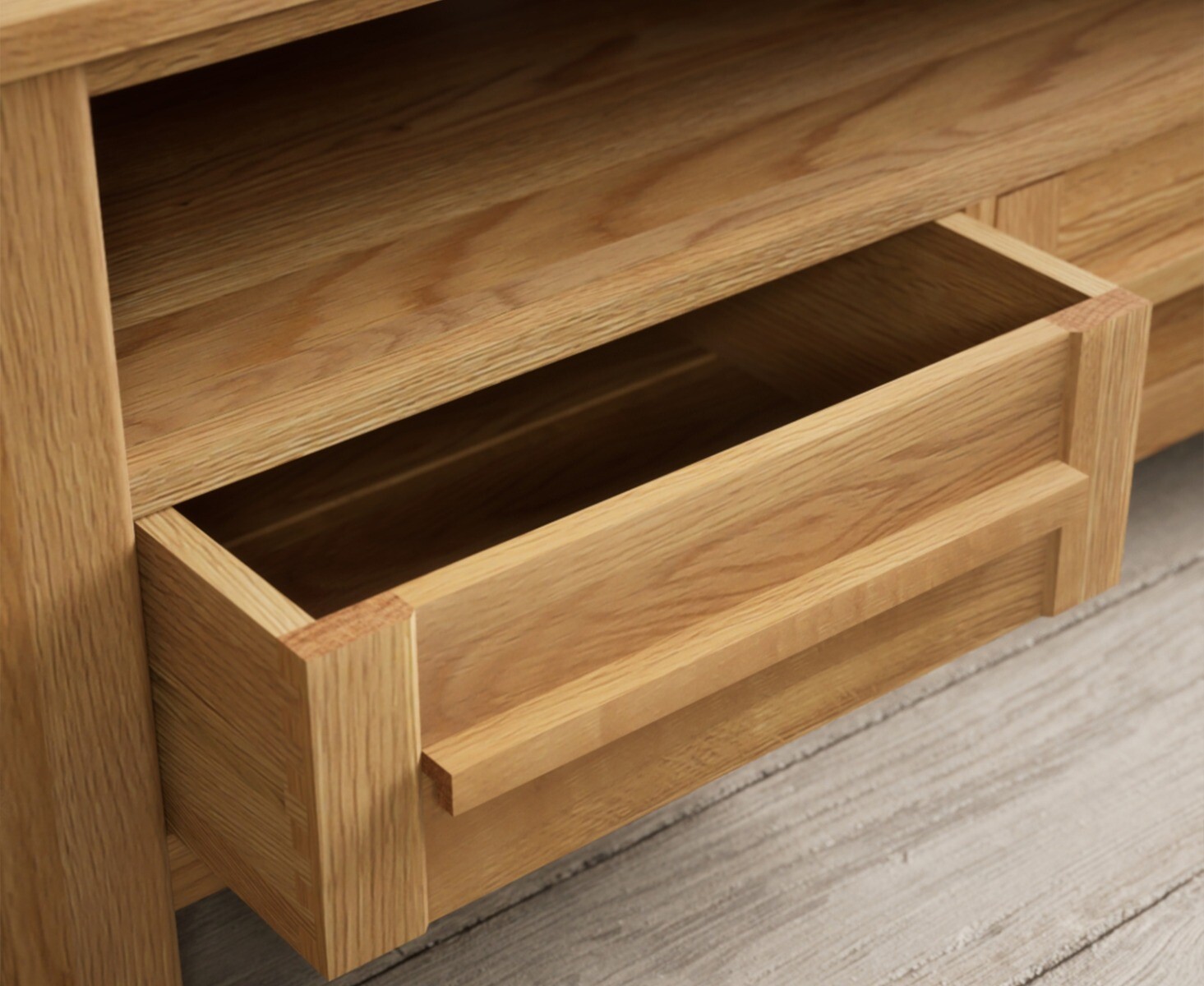 Photo 3 of Eclipse solid oak small tv cabinet