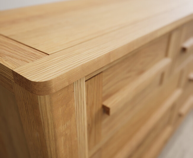 Photo 3 of Eclipse solid oak wide chest of drawers