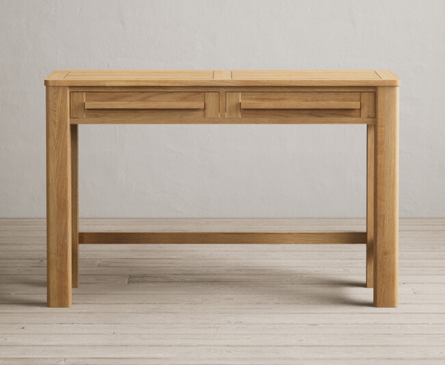 Eclipse Solid Oak Dressing Table Compact Desk