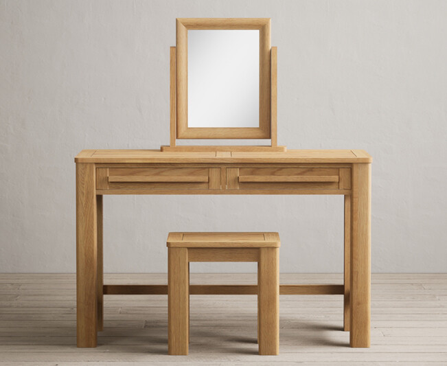 Photo 1 of Eclipse solid oak dressing table stool